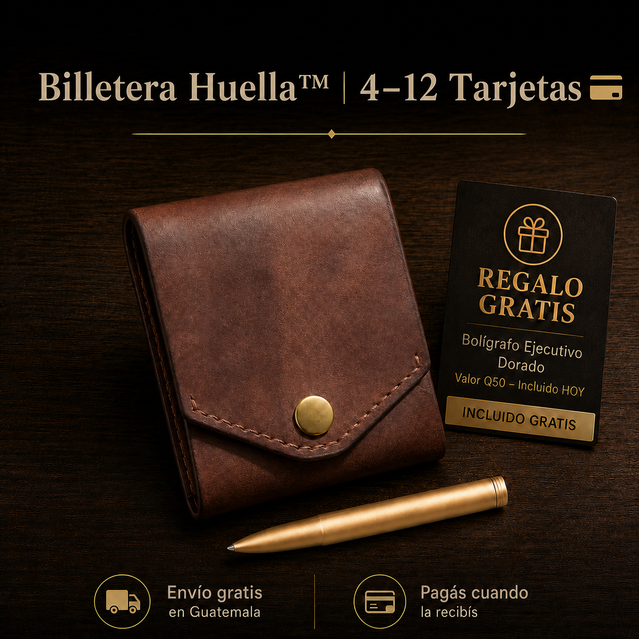 Billetera Huella™ | 4–12 Tarjetas 💳