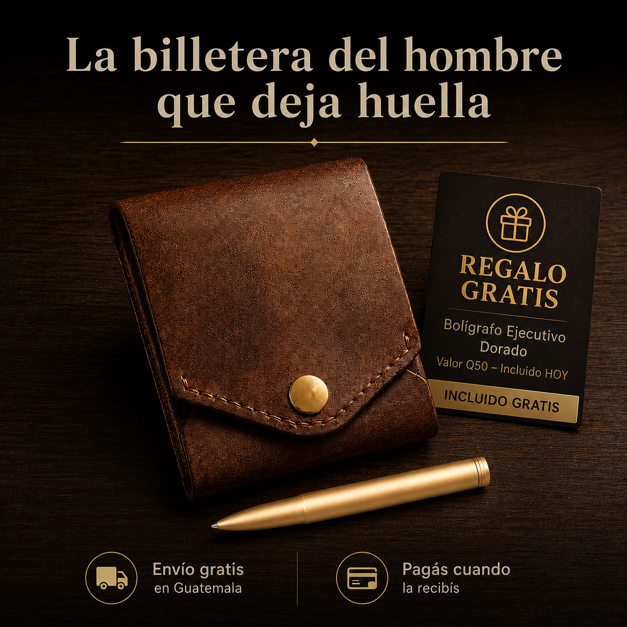 Billetera Huella™ — El hombre que deja huella 💼