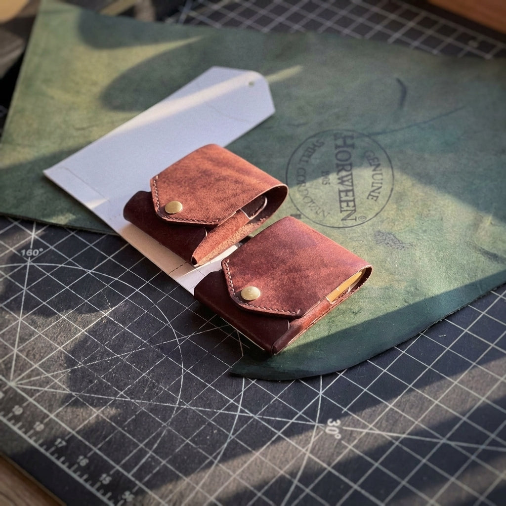 Detalles elegantes de la billetera